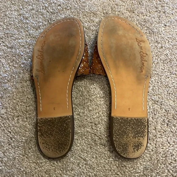 Sam Edelman leather slides - Picture 2 of 2